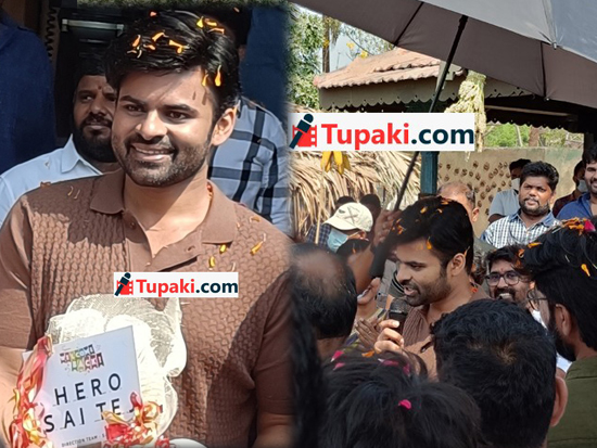 Sai dharam tej back on sets
